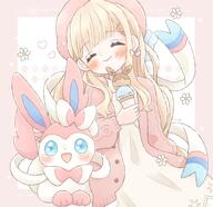 amount:pair body-type:feral body-type:humanoid ice-cream series:eeveelutions series:pokemon species:human species:sylveon style:abstract-background style:girly style:pastel-colors sweater // 1500x1450 // 1.3MB