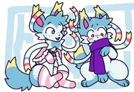 amount:solo body-type:feral character:sylve0n cloak collar freckles scarf series:eeveelutions series:pokemon species:sylveon style:abstract-background style:multiple-scenarios style:pastel-colors style:simple-colors thigh-highs // 1029x705 // 30KB