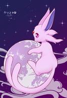 amount:solo artist:kryztar atmosphere:space atmosphere:stary body-type:feral forehead-gem moon series:eeveelutions series:pokemon species:espeon // 1768x2548 // 251KB