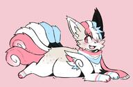 amount:solo belly-squish body-type:feral body-type:slightly-chubby oc scarf species:fusion species:togekiss species:vulpix // 1679x1089 // 164KB