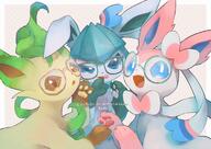 amount:multiple atmosphere:studious body-type:feral glasses hall-of-fame:bronze nerdy series:eeveelutions series:pokemon species:glaceon species:leafeon species:sylveon style:abstract-background style:girly // 1750x1238 // 267KB