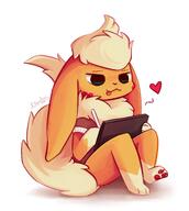 amount:solo body-type:anthro body-type:semi-anthro doing-art series:eeveelutions series:pokemon species:flareon // 2253x2516 // 4.3MB