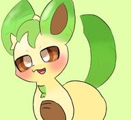 amount:solo body-type:feral series:eeveelutions series:pokemon species:leafeon style:abstract-background style:no-anti-aliasing visual-teasing // 1578x1449 // 132KB
