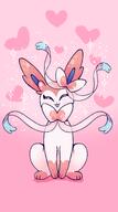 amount:solo body-type:feral series:eeveelutions series:pokemon species:sylveon style:girly style:one-color style:pink style:sparkly style:very-girly // 2000x3600 // 2.3MB