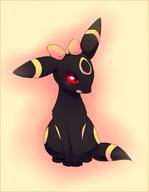 amount:solo body-type:feral series:eeveelutions series:pokemon species:umbreon visibly-shy wearing-bow // 500x644 // 110KB