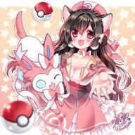amount:pair body-type:feral body-type:humanoid catgirl series:eeveelutions series:pokemon species:human species:sylveon style:abstract-background style:intentional-blur style:kawaii // 822x820 // 220KB