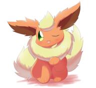 amount:solo body-type:feral series:eeveelutions series:pokemon species:flareon style:kawaii // 3213x2953 // 359KB