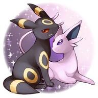 amount:pair atmosphere:stary body-type:feral forehead-gem grin series:eeveelutions series:pokemon species:espeon species:umbreon // 300x300 // 26KB