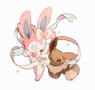 amount:pair body-type:feral series:eeveelutions series:pokemon species:eevee species:sylveon style:no-anti-aliasing // 558x530 // 162KB