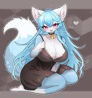 amount:solo bell-collar body-type:anthro collar dress species:fox style:kemono style:outline // 1410x1500 // 204KB