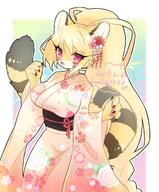 amount:solo body-type:anthro kimono species:fox style:girly // 1692x2048 // 359KB