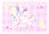 amount:solo atmosphere:fancy body-type:feral series:eeveelutions series:pokemon species:sylveon style:detailed-pattern style:girly style:one-color style:outline style:pink style:playful style:very-girly // 2048x1431 // 311KB