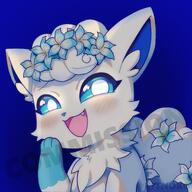 amount:solo body-type:feral feminine flower species:alolan-vulpix style:girly style:glow wearing-flower // 1800x1800 // 344KB