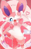amount:solo body-type:feral series:eeveelutions series:pokemon species:sylveon style:girly style:one-color style:pink style:sparkly style:very-girly // 2153x3400 // 622KB
