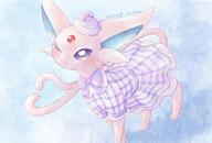 amount:solo body-type:feral dress forehead-gem outfit series:eeveelutions series:pokemon species:espeon style:girly style:pastel-colors style:watercolor // 2039x1378 // 352KB