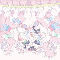 amount:solo atmosphere:fashion bell body-type:feral hall-of-fame:bronze maid outfit series:eeveelutions series:pokemon species:sylveon style:girly style:pastel-colors style:very-girly wearing-bow // 1280x1280 // 1.4MB