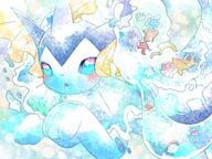 amount:solo atmosphere:undersea body-type:feral series:eeveelutions series:pokemon species:vaporeon style:watercolor // 1024x768 // 184KB