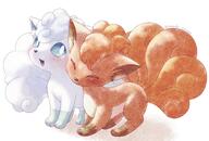affection amount:pair body-type:feral cheek-rub content hall-of-fame:bronze happy pressing-same-body-part-against-each-other species:alolan-vulpix species:vulpix style:watercolor // 2039x1378 // 454KB