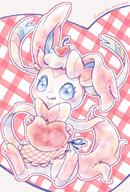 amount:solo body-type:feral chef holding-heart outfit series:eeveelutions series:pokemon species:sylveon style:abstract-background style:watercolor // 1378x2039 // 469KB