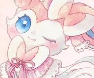 amount:solo atmosphere:regal body-type:feral princess series:eeveelutions series:pokemon species:sylveon style:girly style:one-color style:pink style:very-girly style:watercolor // 926x771 // 146KB
