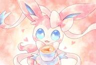 amount:solo body-type:feral coffee drink series:eeveelutions series:pokemon species:sylveon style:girly style:watercolor // 2039x1378 // 435KB