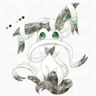 amount:solo body-type:feral nomming series:eeveelutions series:pokemon species:sylveon style:watercolor // 2000x2000 // 383KB