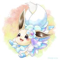 amount:solo atmosphere:regal body-type:feral hall-of-fame:bronze princess series:pokemon species:eevee style:girly style:playful style:watercolor // 2000x2000 // 431KB
