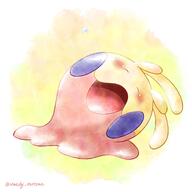 amount:solo body-type:blob species:goomy species:shiny-pokemon style:watercolor // 2000x2000 // 320KB