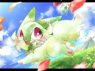 amount:solo atmosphere:field atmosphere:petals body-type:feral species:sprigatito style:intentional-blur style:noisy style:watercolor // 1800x1350 // 593KB