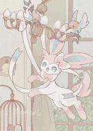amount:multiple atmosphere:home body-type:feral series:eeveelutions series:pokemon species:fletchling species:sylveon style:faded style:noisy // 1448x2048 // 565KB