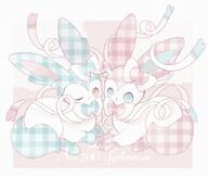 amount:pair body-type:feral series:eeveelutions series:pokemon species:shiny-pokemon species:sylveon style:detailed-pattern style:noisy // 1326x1116 // 215KB
