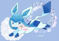 amount:solo atmosphere:regal body-type:feral series:eeveelutions series:pokemon species:glaceon wearing-bow // 2048x1433 // 226KB