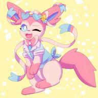 amount:solo body-type:feral series:eeveelutions series:pokemon species:sylveon // 2000x2000 // 992KB