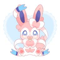 amount:solo body-type:feral pacifier series:eeveelutions series:pokemon species:sylveon style:kawaii style:pastel-colors // 2598x2598 // 283KB