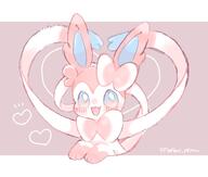 amount:solo body-type:feral heart-shape series:eeveelutions series:pokemon species:sylveon style:girly style:one-color style:pastel-colors style:pink // 2048x1735 // 176KB