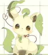 amount:solo body-type:feral series:eeveelutions series:pokemon species:leafeon style:abstract-background style:contrasting-colors style:girly style:playful // 2000x2300 // 221KB