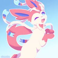 amount:solo body-type:feral body-type:semi-anthro series:eeveelutions series:pokemon species:sylveon style:chromatic-aberration // 2000x2000 // 4.0MB