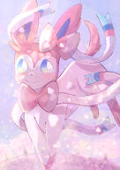 amount:solo atmosphere:sunlight body-type:feral series:eeveelutions series:pokemon species:sylveon style:girly style:one-color style:pink // 2480x3508 // 3.4MB
