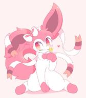 amount:solo body-type:feral body-type:semi-anthro holding-object holding-object-in-mouth oc series:eeveelutions series:pokemon species:sylveon style:girly style:one-color style:pink style:very-girly // 851x974 // 88KB