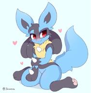amount:solo body-type:anthro heart-shape series:pokemon species:lucario // 852x868 // 90KB