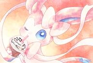 amount:solo body-type:feral series:eeveelutions series:pokemon smoothie species:sylveon style:watercolor wink // 2039x1378 // 4.9MB