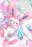 amount:solo atmosphere:fashion body-type:feral hall-of-fame:bronze heat series:eeveelutions series:pokemon species:sylveon style:girly style:one-color style:pastel-colors style:pink style:very-girly // 1423x2048 // 383KB