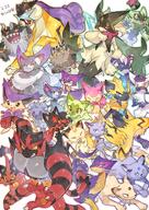 amount:multiple body-type:anthro body-type:feral body-type:semi-anthro grouping:cat-pokemon literally-everyone series:pokemon style:kawaii // 2894x4093 // 1.6MB