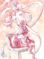 amount:solo body-type:feral crown dress hall-of-fame:bronze outfit princess series:eeveelutions series:pokemon species:sylveon style:girly style:very-girly style:watercolor // 1500x2000 // 5.2MB