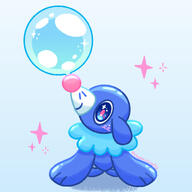 amount:solo body-type:feral species:popplio style:girly style:pastel-colors style:playful style:sparkly // 2000x2000 // 350KB