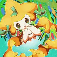 amount:solo body-type:feral body-type:semi-anthro species:jirachi style:girly style:outline style:sparkly // 1000x1000 // 155KB