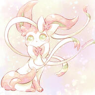 amount:solo body-type:feral feminine flower oc series:eeveelutions series:pokemon species:sylveon style:girly style:watercolor wearing-flower // 2000x2000 // 4.2MB