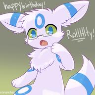 amount:solo artist:giyuyuchat body-type:feral body-type:semi-anthro embarrassed fluffified glasses hall-of-fame:bronze nerdy oc series:eeveelutions series:pokemon species:umbreon style:kawaii surprise visibly-shy // 2000x2000 // 237KB