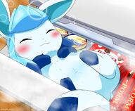 amount:solo atmosphere:grocery-store body-type:feral body-type:slightly-chubby cramped series:eeveelutions series:pokemon silly sleeping species:glaceon // 2048x1682 // 286KB