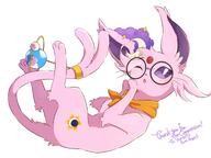 amount:solo body-type:feral forehead-gem glasses nerdy oc scarf series:eeveelutions series:pokemon species:espeon style:kawaii // 2080x1560 // 248KB